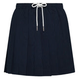 THOM BROWNE - Women Wool Mini Length Drawstring Pleated Skirt