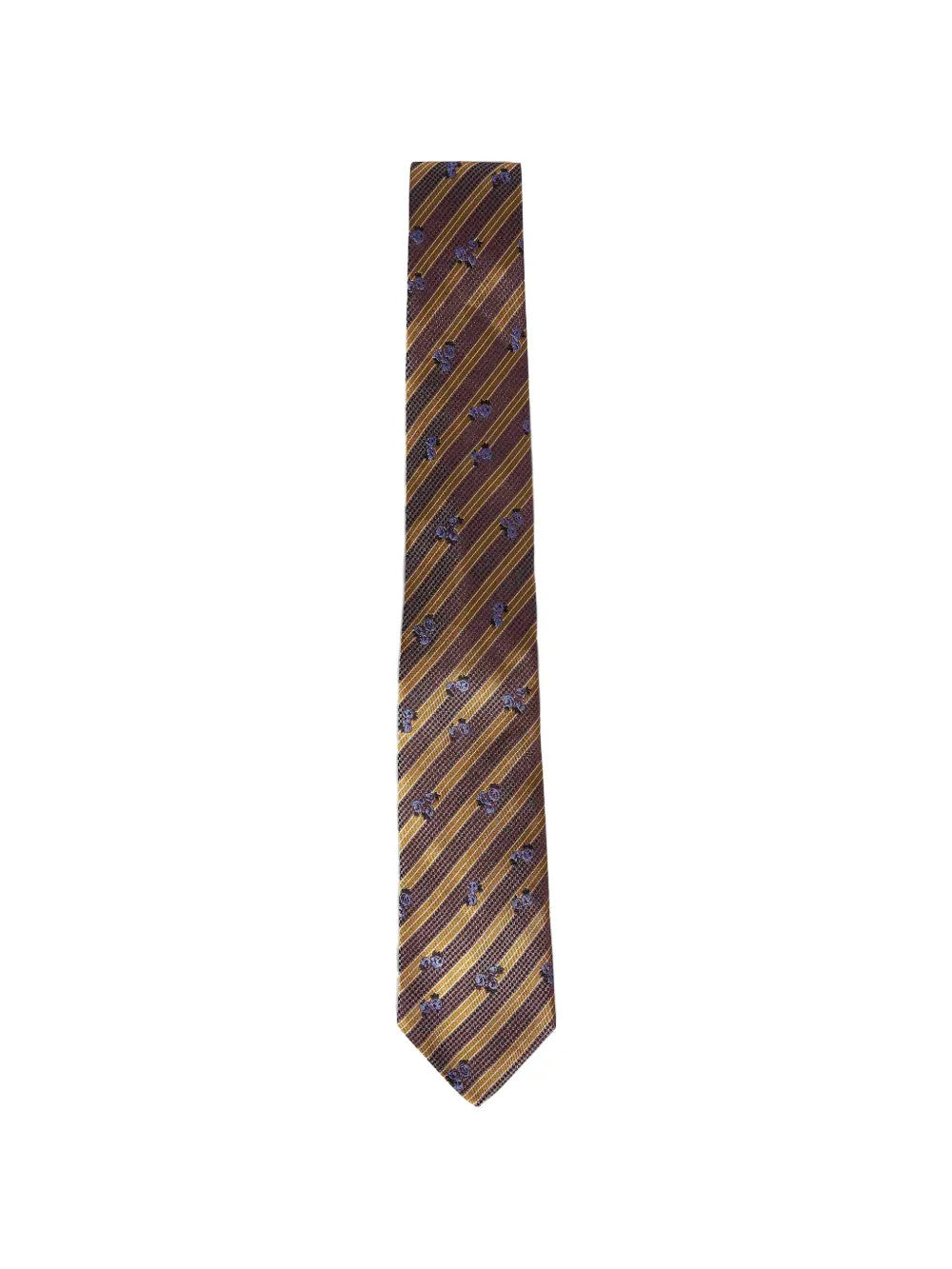 Brown accessories, front view