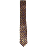 DRIES VAN NOTEN - Men Floral Stripe Silk Tie