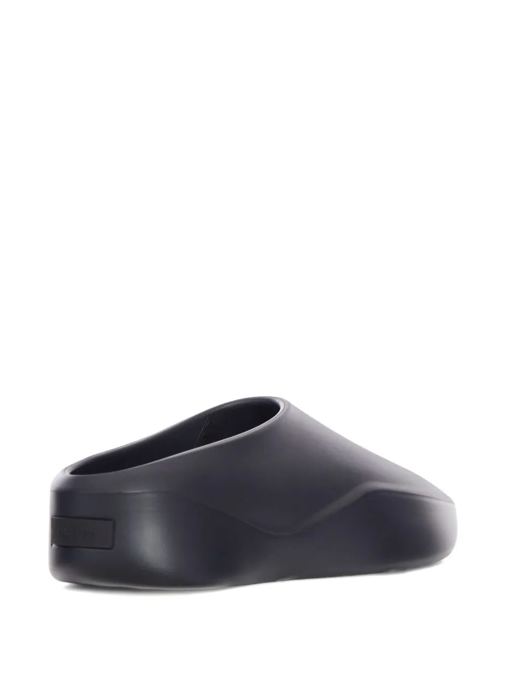 Black sneaker, back view