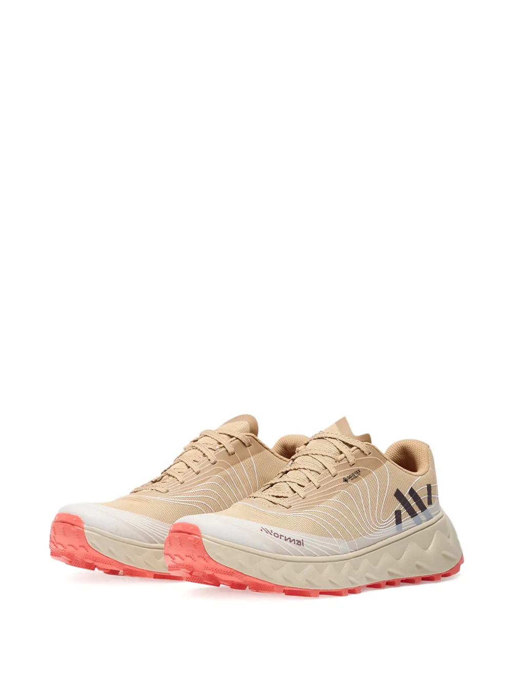 Tan shoes, front view