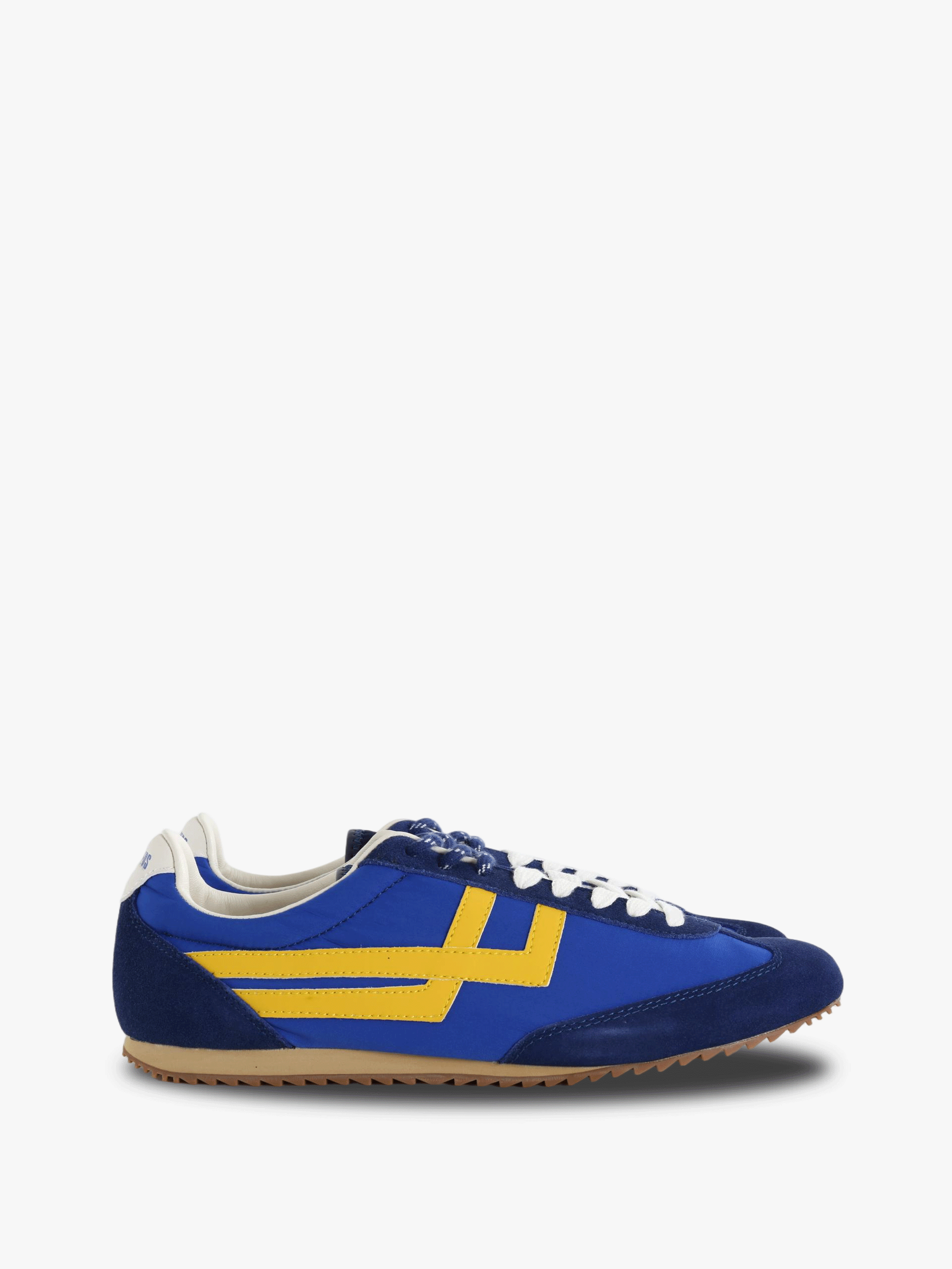 Blue shoes, front view