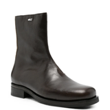 Brown boots, front view