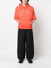 STUSSY - Men Short-Sleeve Boxy Cropped Hoodie