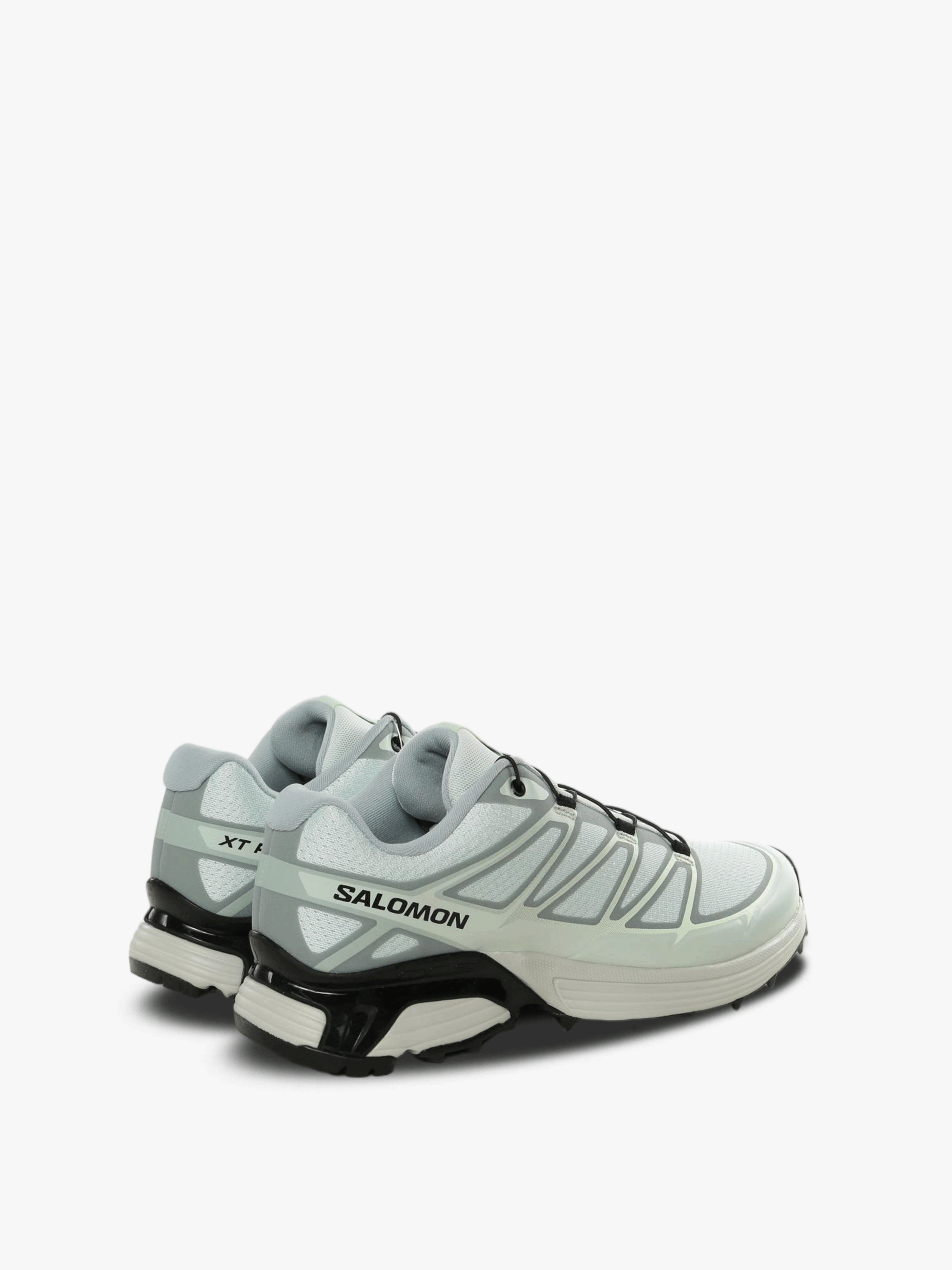 Green sneakers, back view
