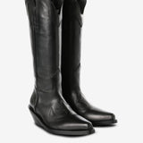 Black boots, side view