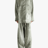Green jacket, full body view
