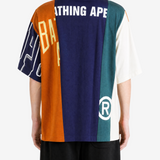 A BATHING APE - Men Upcycled Multi Logo Cropped Fit Tee