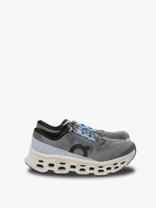 Grey sneakers, front view