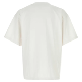 white t-shirt, back view