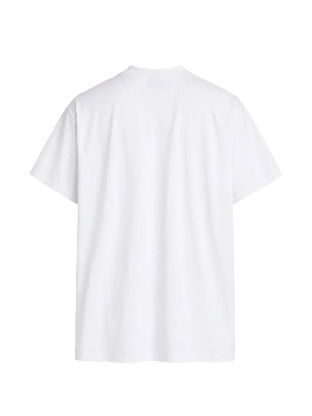White t-shirt, back view
