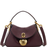 Burgundy bag, front view