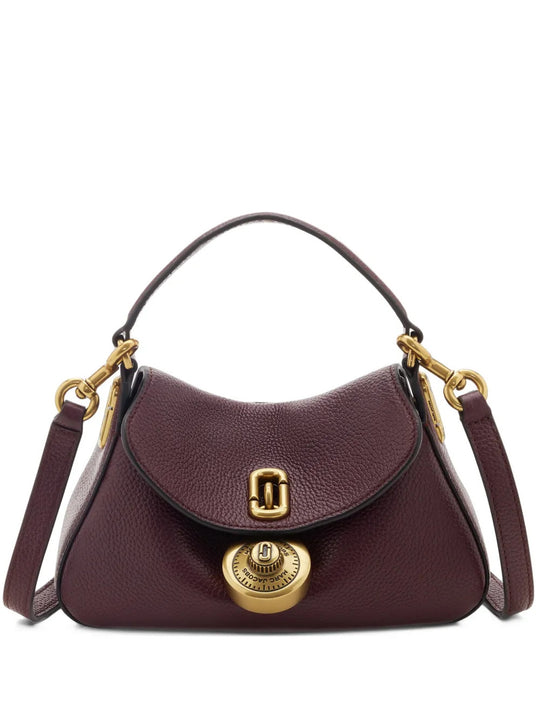 Burgundy bag, front view