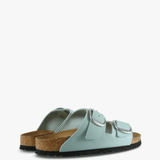 Green sandals, side view