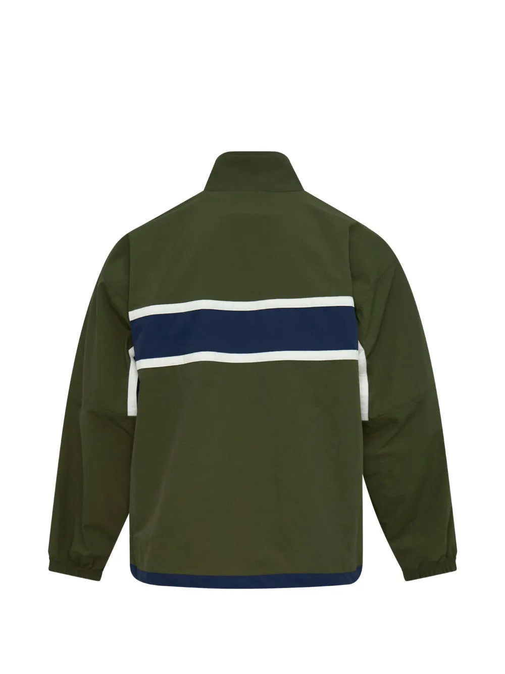 Green jacket, back view