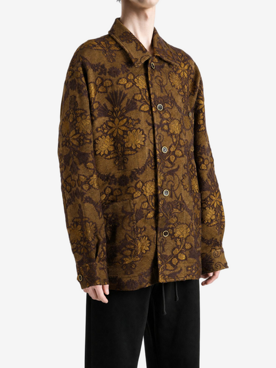 Brown jacket, full body view