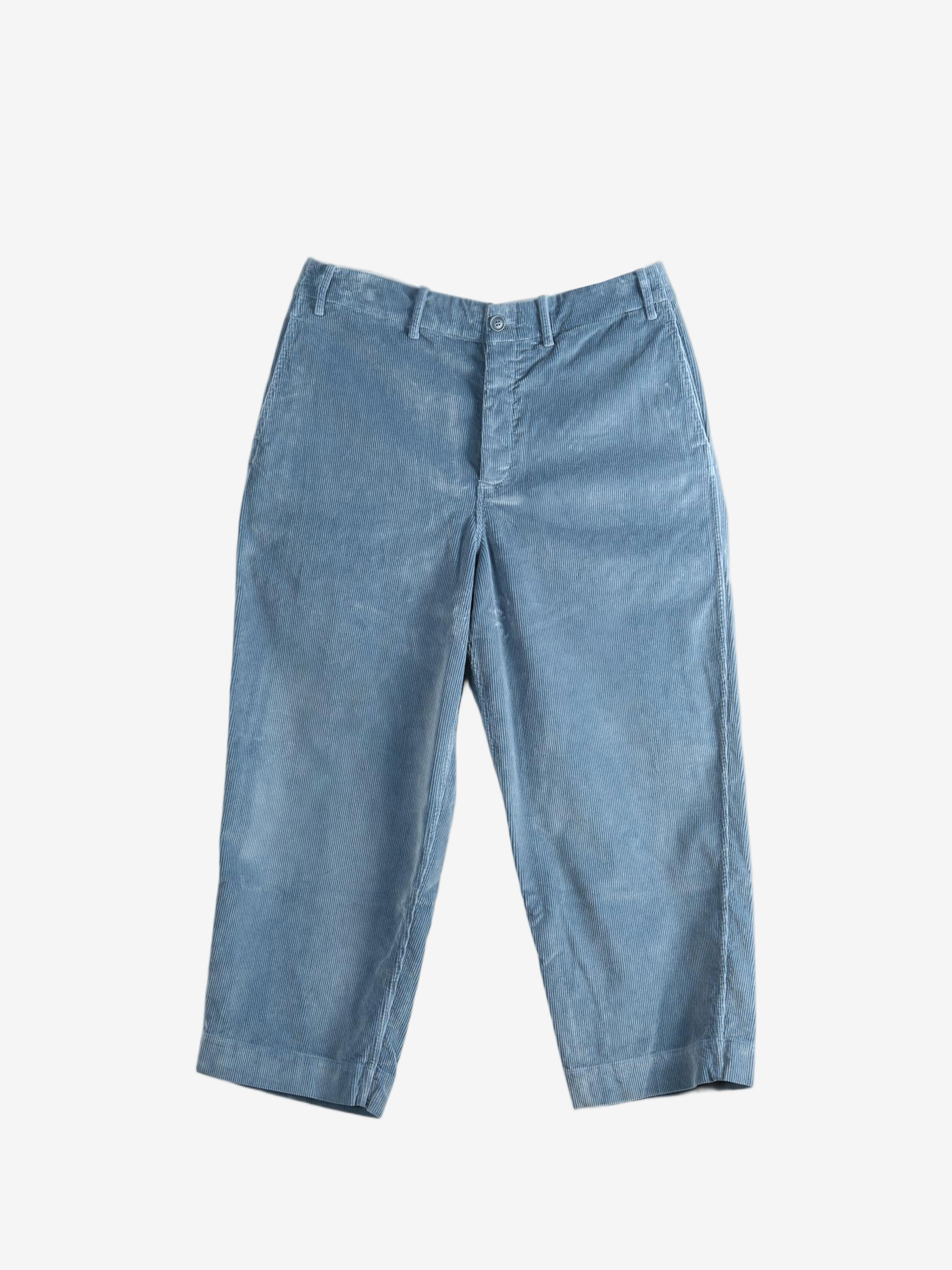 Blue pants, front view