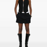 Black skirt, full body view