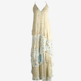 Tan dress, front view