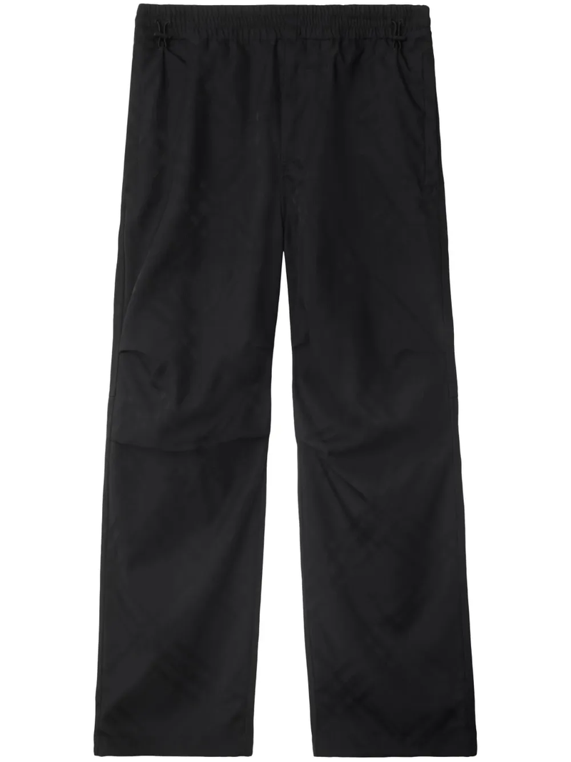 BURBERRY - Men Bias Check Nylon Cargo Trousers