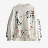 White t-shirts, front view