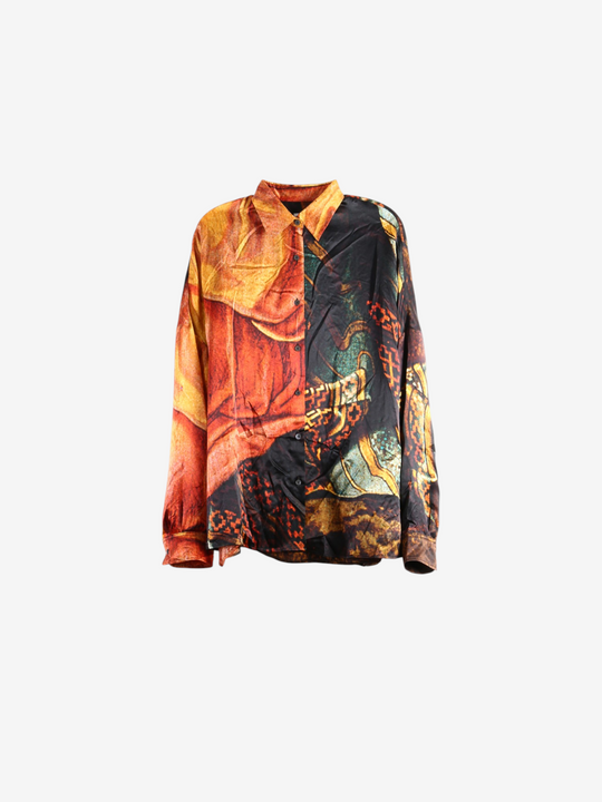 Orange shirt, front view
