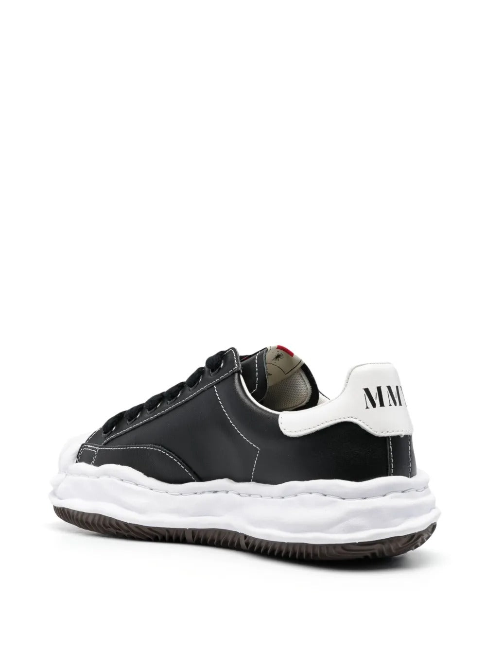 Black sneakers, back view