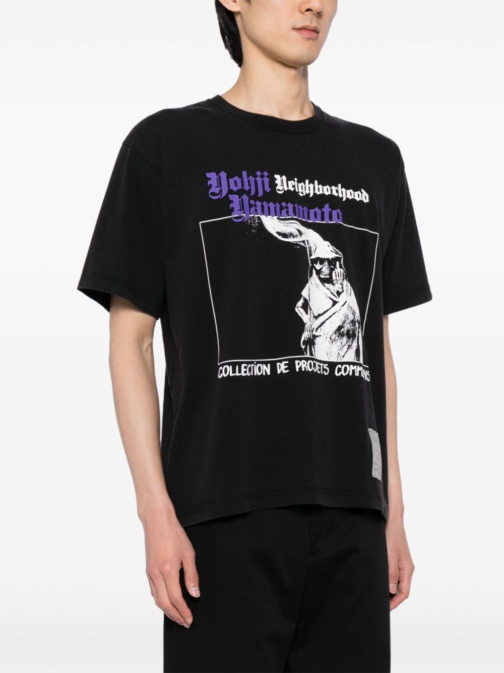 YOHJI YAMAMOTO POUR HOMME Men Neighborhood PT Short Sleeve T-Shirt