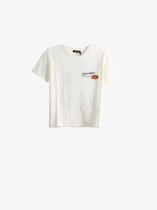 Tan t-shirt, front view