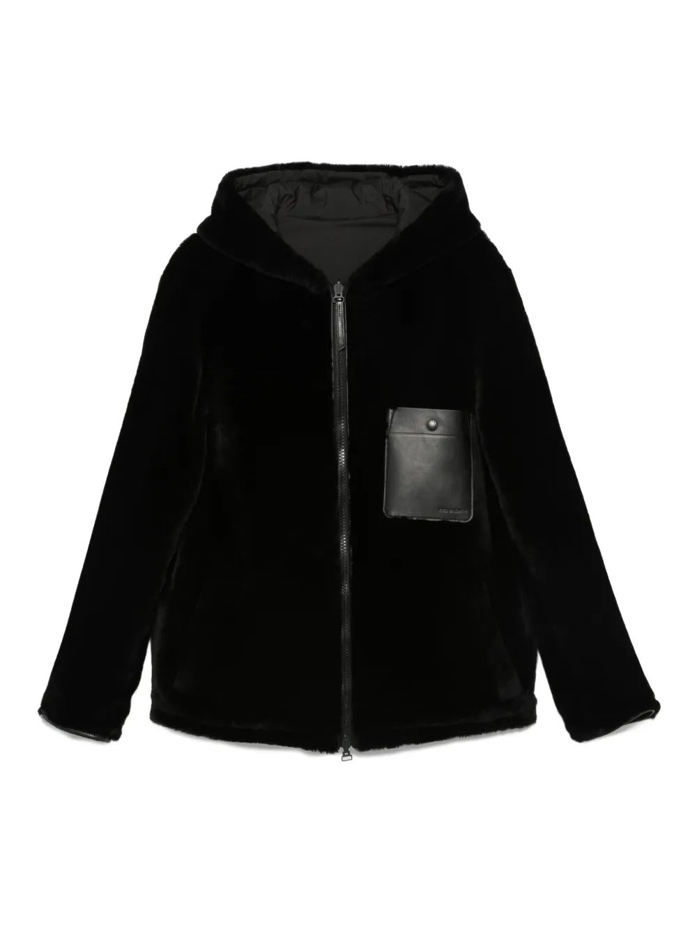 Black jacket, front view