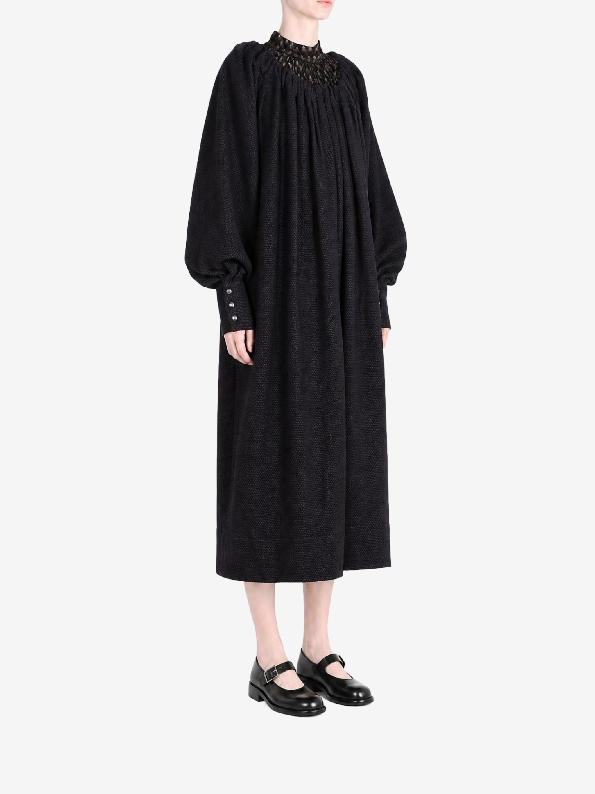 Black dress, full body view