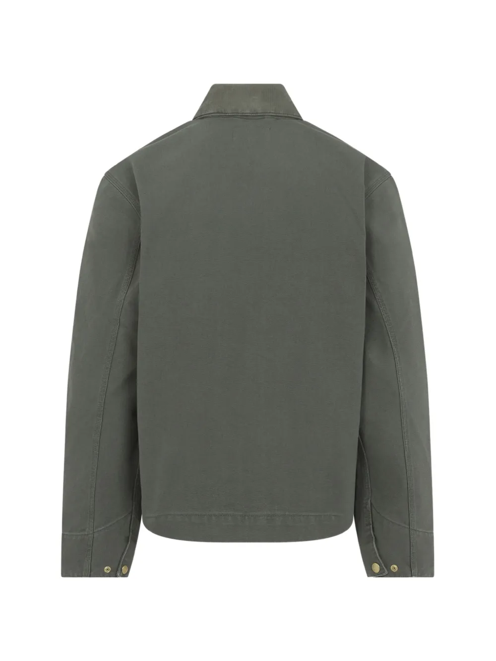 Green jackets-coats, back view 