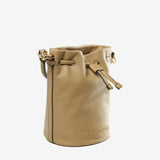 Tan bag, side view