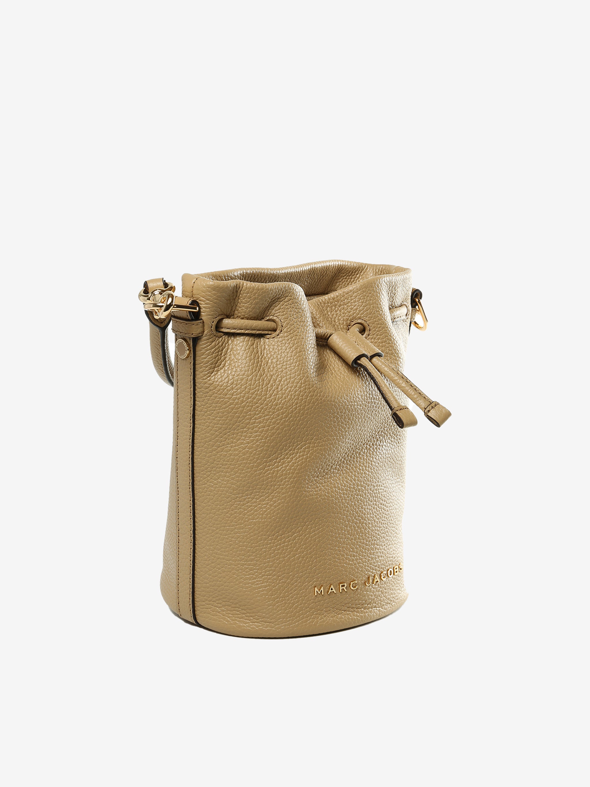 Tan bag, side view