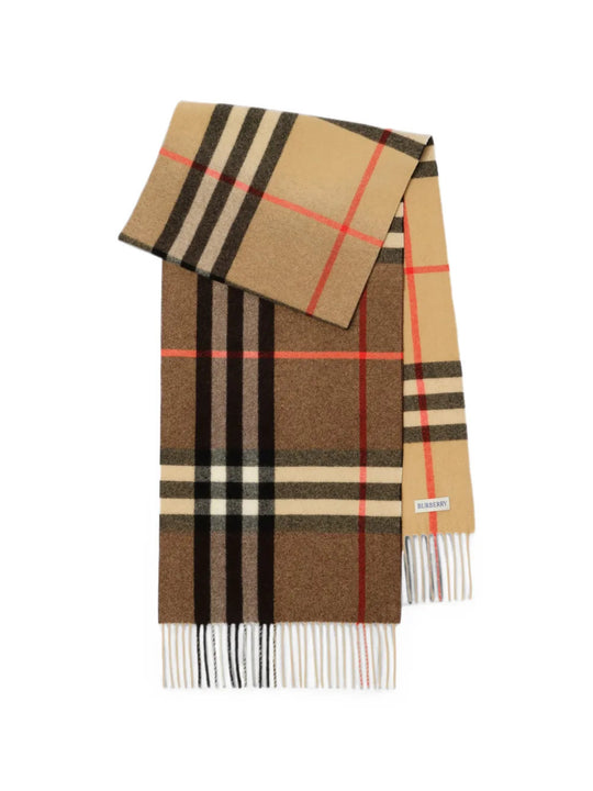 Tan scarf, front view
