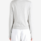 Grey hoodie, full body view