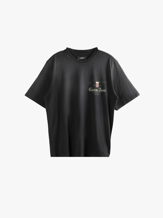 Black t-shirts, front view