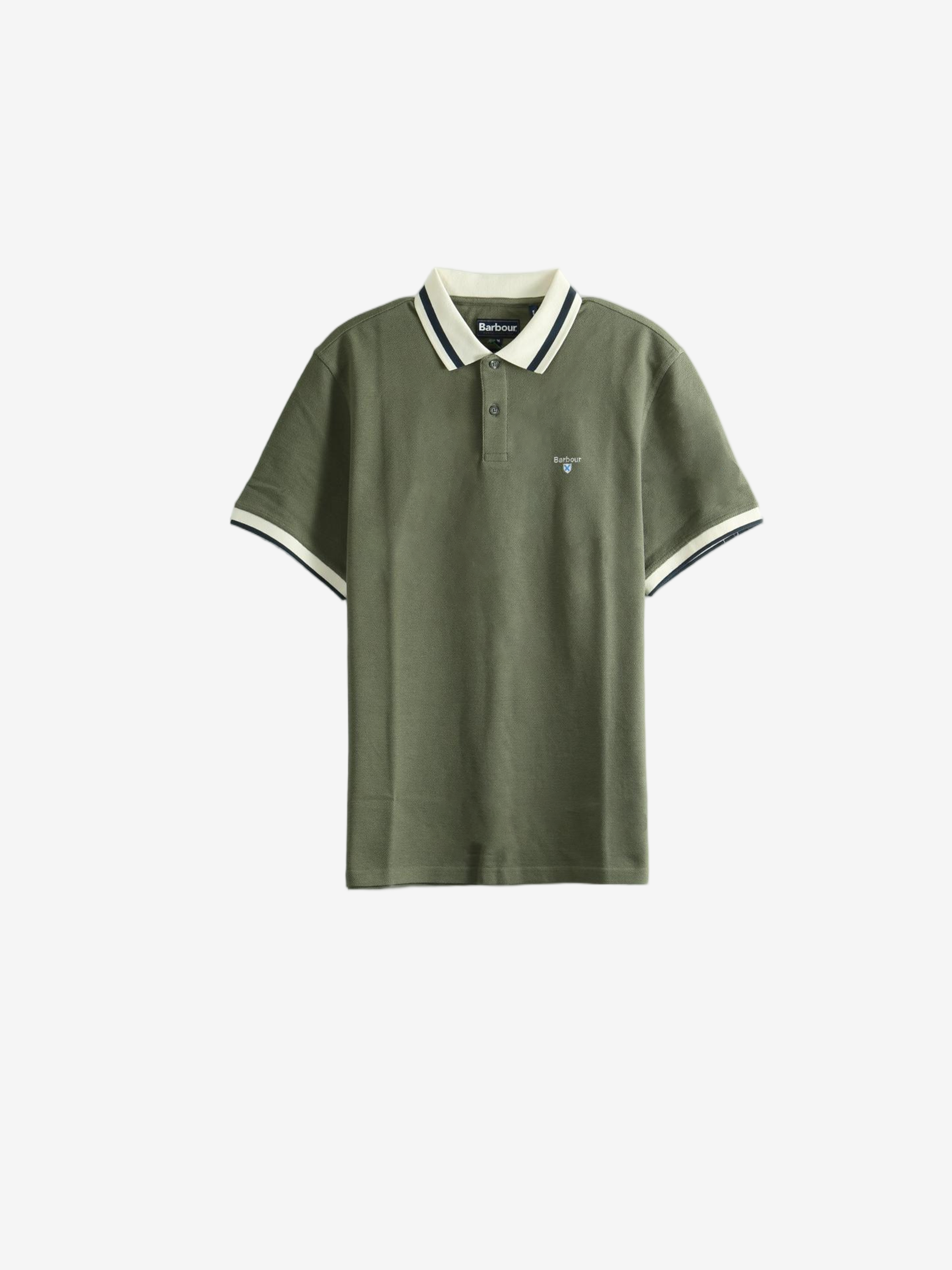 Green shirt, front view