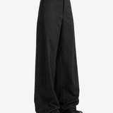 ANN DEMEULEMEESTER - Women Viola Double Sidebands Flared Leg Loose Trousers