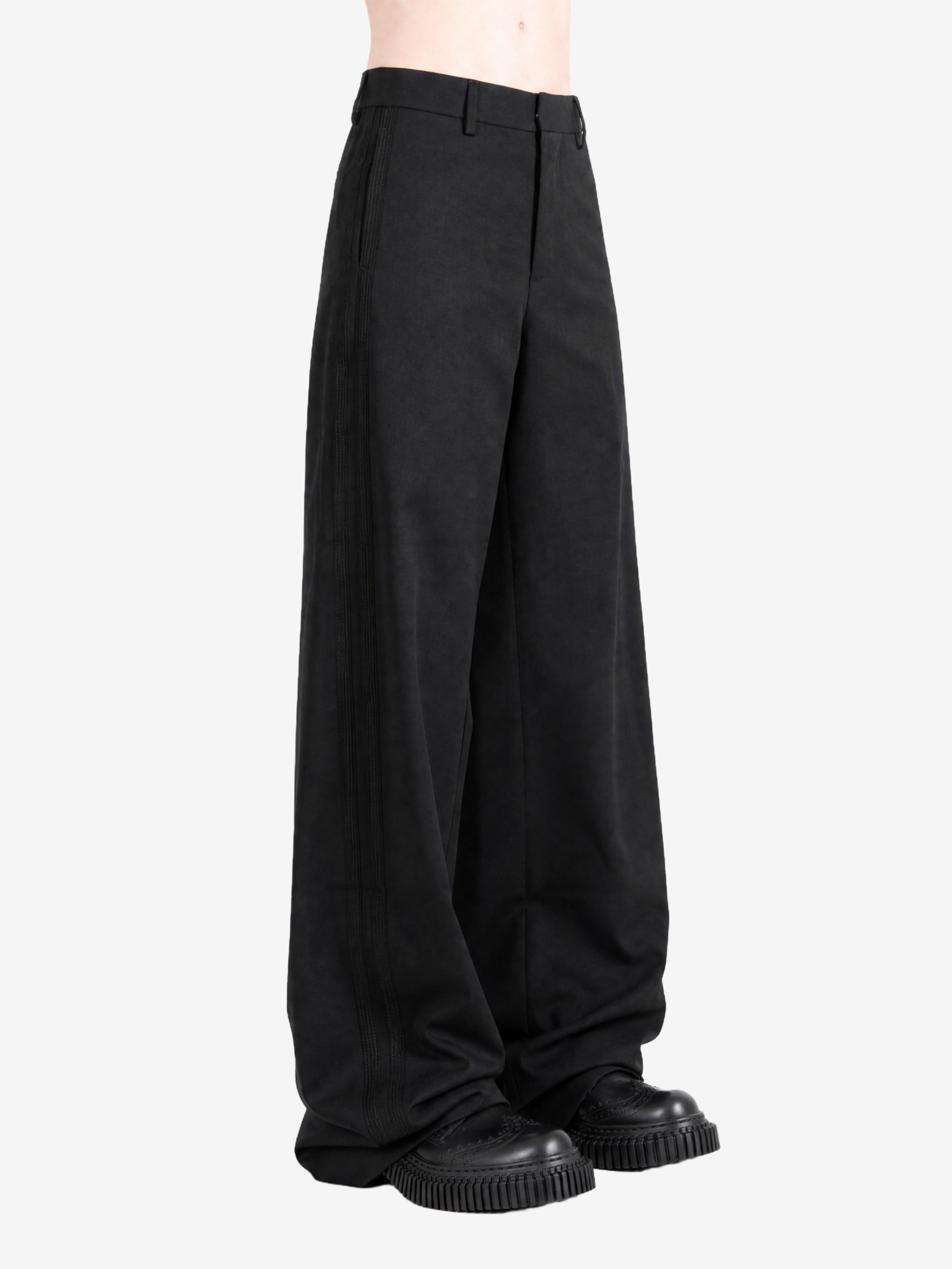 Black pants, full body view