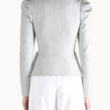 Grey shirt, full body view