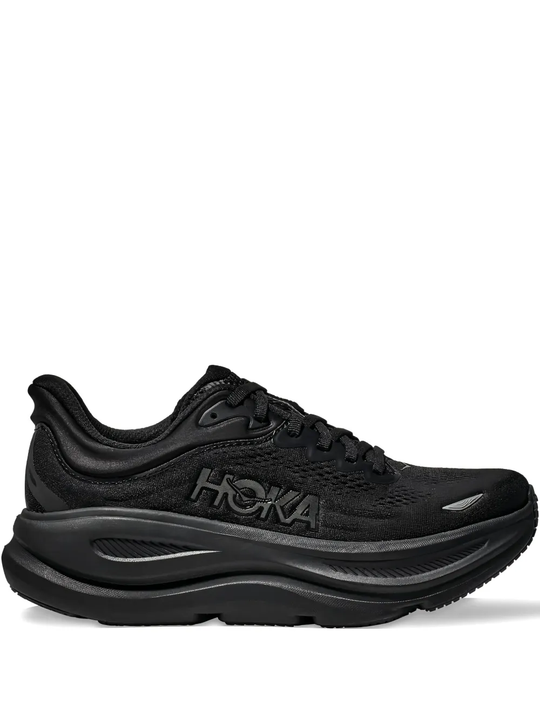 Black sneaker, front view