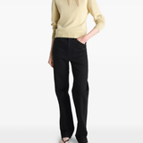 Tan knitwear, full body view