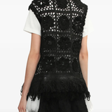 black top worn by a person, showing the top fit