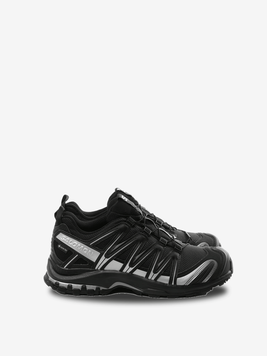 Black sneakers, front view