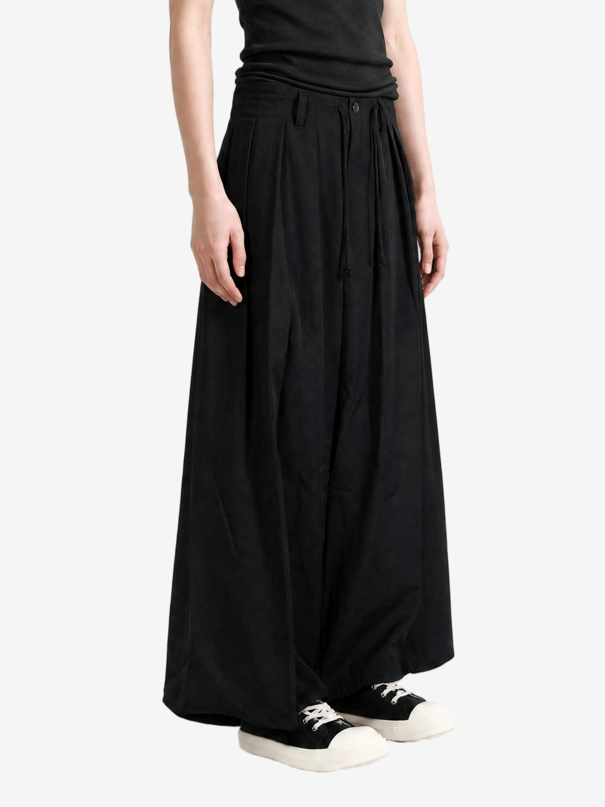 Black pants, full body view