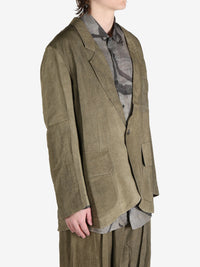 ZIGGY CHEN - Men 1 Button Long Jacket