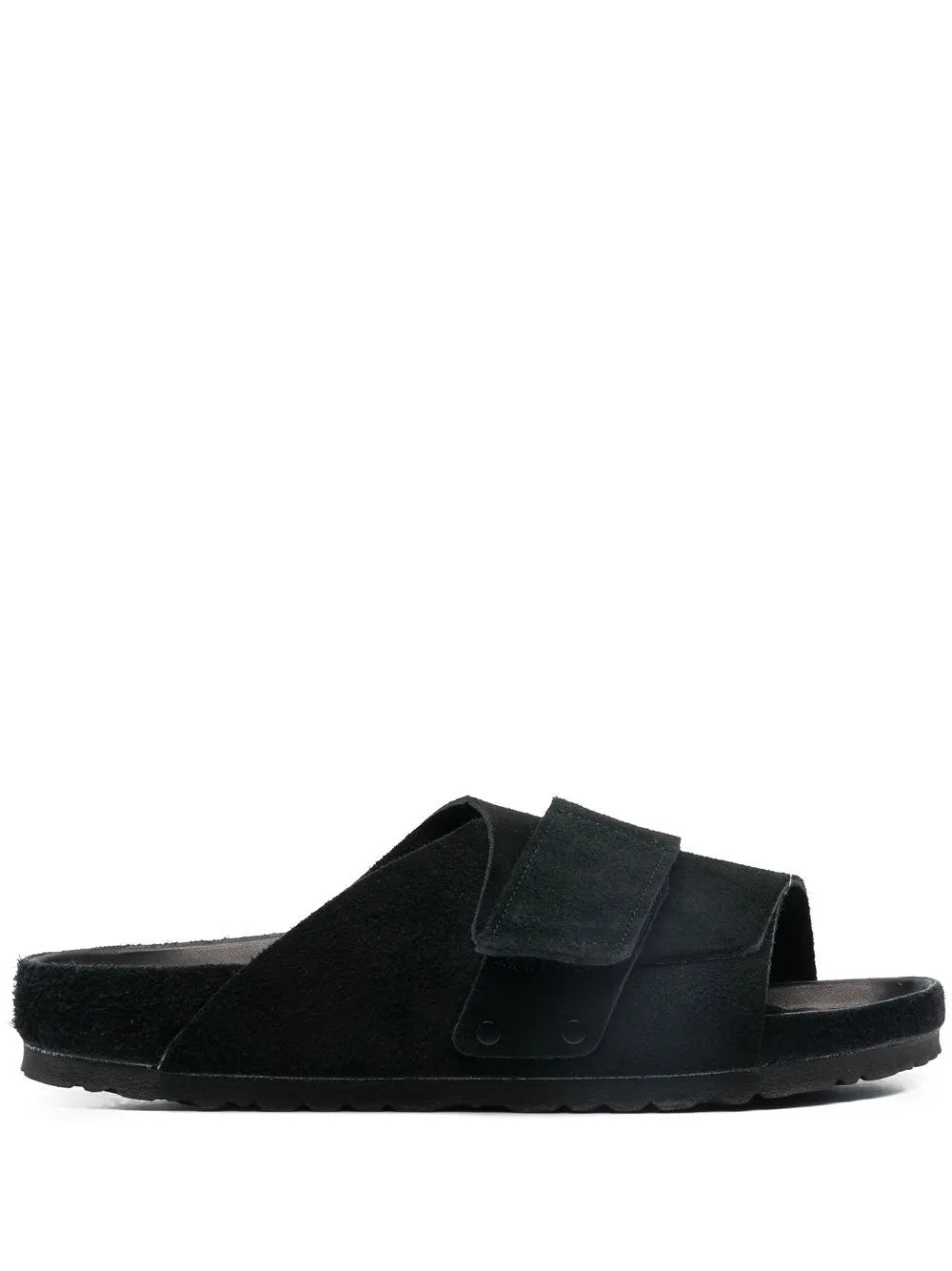 Black sandals, side view
