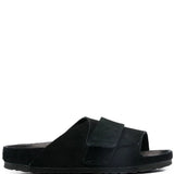 Black sandals, side view