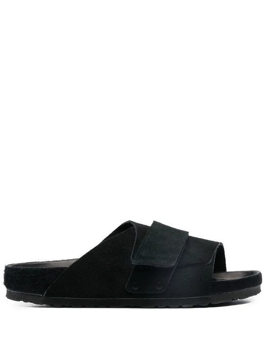 Black sandals, side view